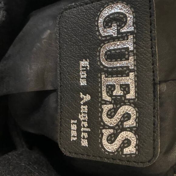 Women's Guess Pea Coat Jacket Long Wool Blend Buttons Preppy Classic Work Large - Picture 8 of 14